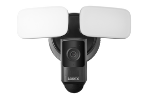 Lorex 2K Wired Floodlight Security Camera - Black (One Pack)