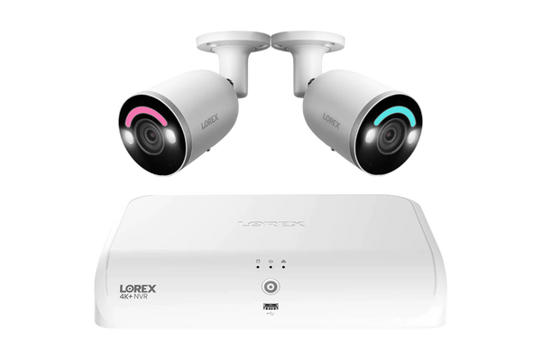 Lorex Fusion Series 4K+ 16 Channel (8 Wired + 8 Fusion Wi-Fi) 2TB Wired System with H12 Wired 4K IP Bullet Cameras