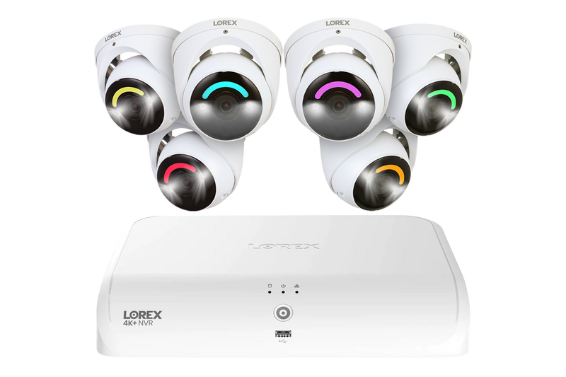 Lorex Fusion Series 4K+ 16 Channel (8 Wired + 8 Fusion Wi-Fi) 2TB Wired System with H16 Wired 4K IP Dome Cameras - White 6