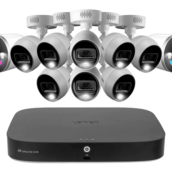 Lorex 4k active deterrence best sale wired network security system