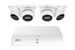 Lorex Fusion Series 4K+ 16 Channel (8 Wired + 8 Fusion Wi-Fi) 2TB Wired System with A4 Wired 2K IP Turret Cameras - White 4