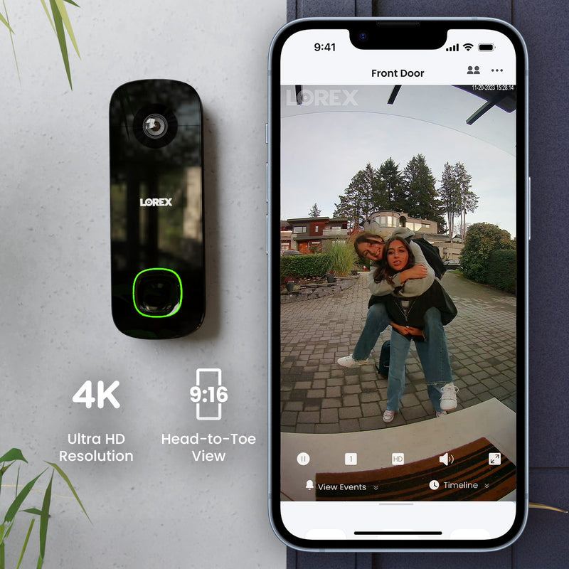 Lorex 4K Wireless Video Doorbell (Battery-Operated)