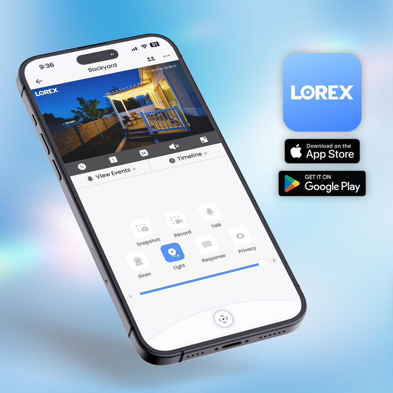 Lorex 2K Wi-Fi Smart Lightbulb Camera (2-Pack)