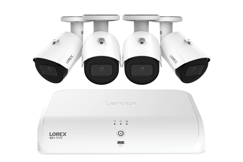 Lorex Fusion Series 4K+ 16 Channel (8 Wired + 8 Fusion Wi-Fi) 2TB Wired System with A14 Wired 2K IP Bullet Cameras - White 4