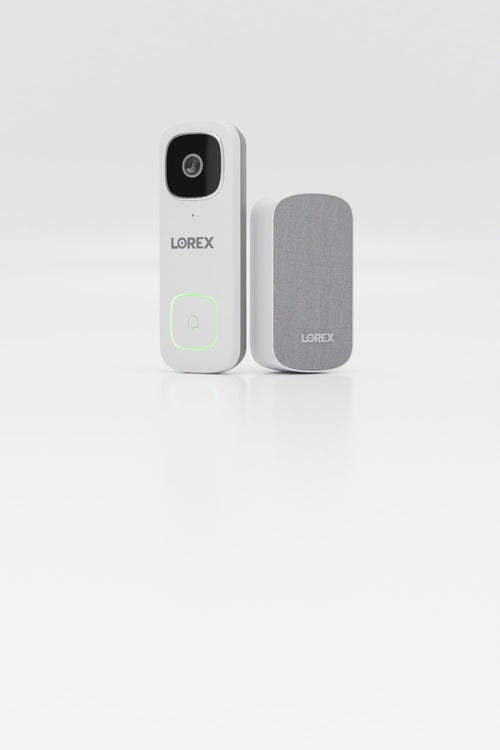 Lorex 2K Wi-Fi Video Doorbell (Wired) with Wi-Fi Chime Kit (32GB)