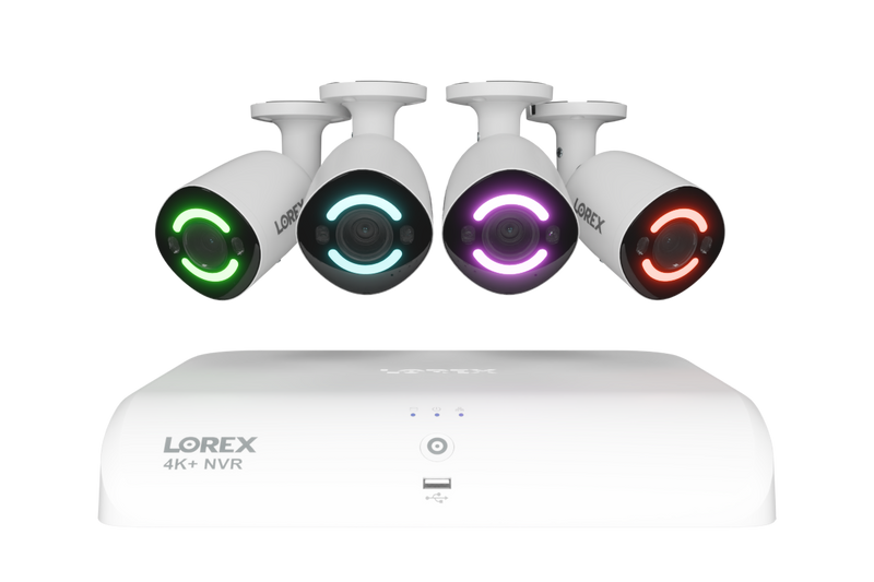 4K+ (12MP) IP Security Cameras with 16-Channel (8 Wired, 8 Wi-Fi) Fusion Recorder