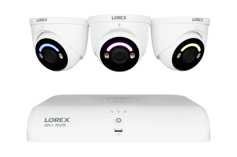 4K+ (12MP) IP Security Cameras with 16-Channel (8 Wired, 8 Wi-Fi) Fusion Recorder