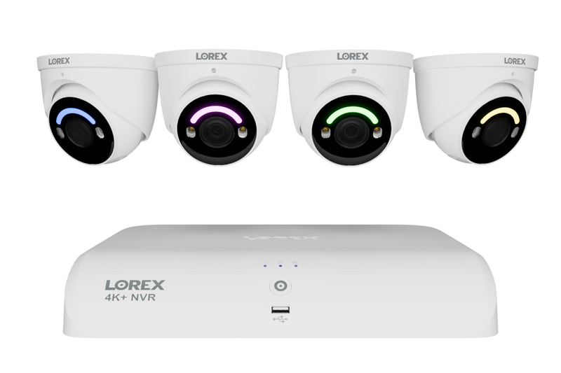 4K+ (12MP) IP Security Cameras with 16-Channel (8 Wired, 8 Wi-Fi) Fusion Recorder