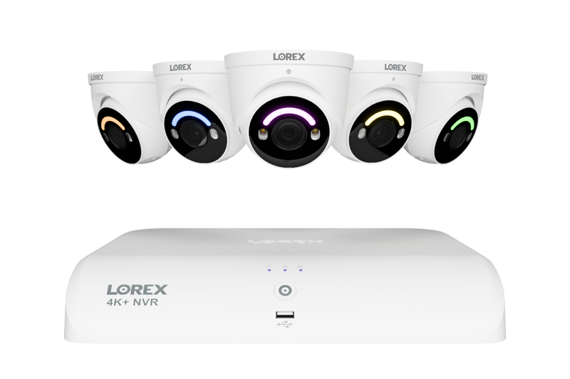 4K+ (12MP) IP Security Cameras with 16-Channel (8 Wired, 8 Wi-Fi) Fusion Recorder