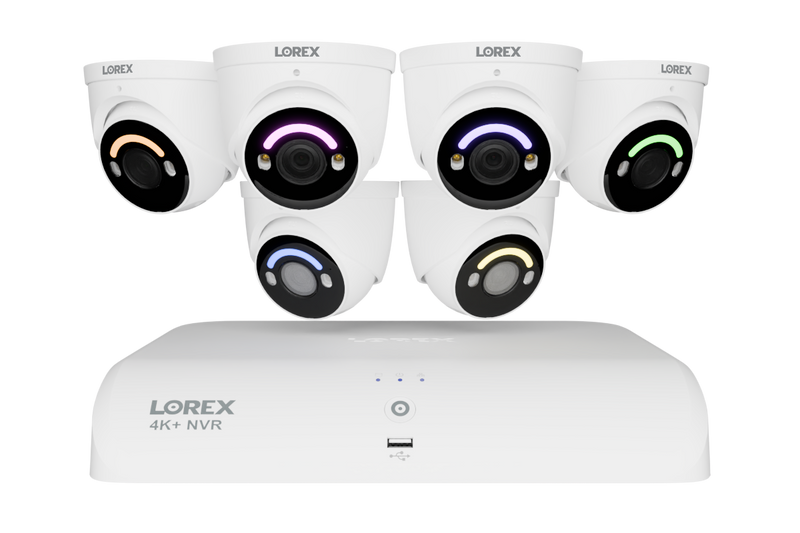 4K+ (12MP) IP Security Cameras with 16-Channel (8 Wired, 8 Wi-Fi) Fusion Recorder