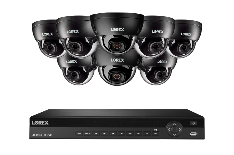 Lorex Elite Series NVR with A10 IP Dome Cameras - 4K 16-Channel 4TB Wired System