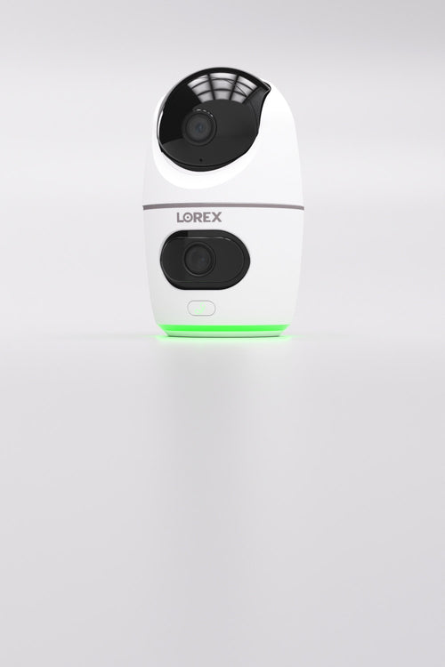 Lorex 2K Dual Lens Indoor Pan-Tilt Wi-Fi Security Camera (Cloud-Enabled)