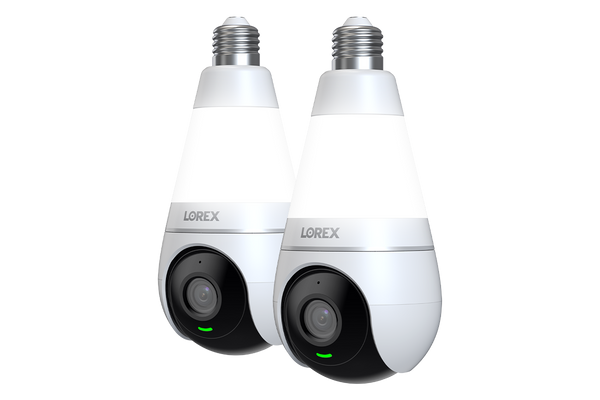 Lorex 2K Wi-Fi Smart Lightbulb Camera (2-Pack)