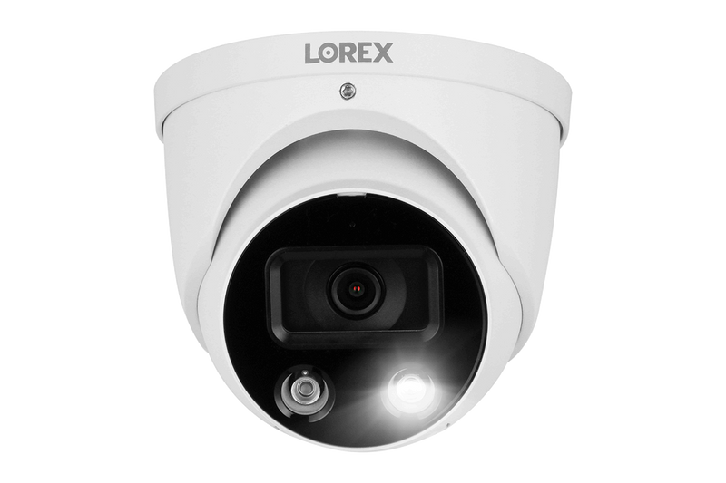 Lorex Fusion 4K (16 Camera Capable) 4TB Wired NVR System with Dome Cameras Featuring Smart Deterrence and Two-Way Talk