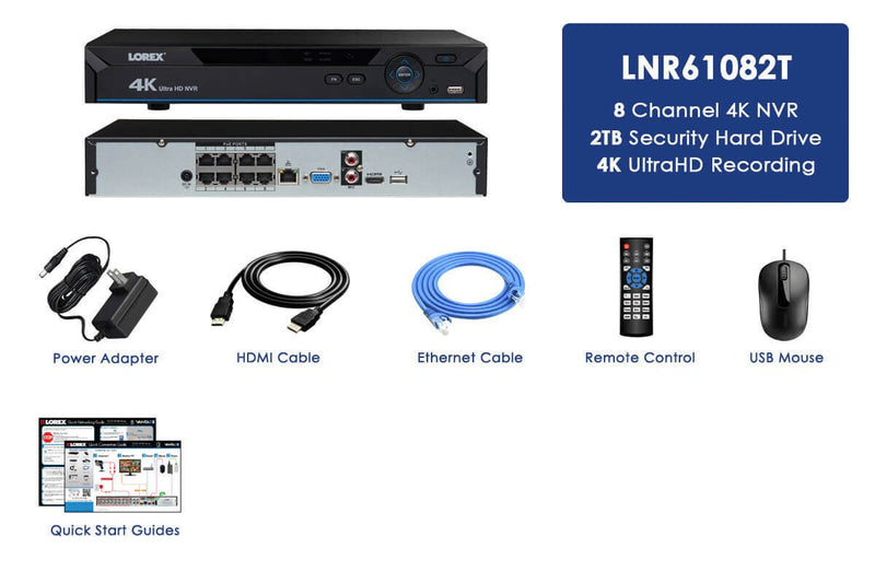 4K NVR with 8 Channels and Lorex Cloud Remote Connectivity - Lorex Technology Inc.