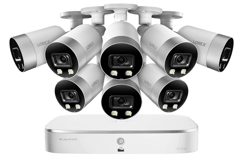 4K Ultra HD 8-Channel IP Security System with Smart Deterrence 4K (8MP) Cameras, Smart Motion Detection and Smart Home Voice Control - Lorex Technology Inc.